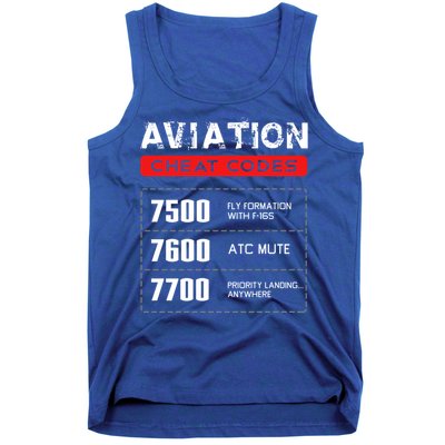 Aviation Cheat Codes Gift Aviation Gift Pilogift Meaningful Gift Tank Top