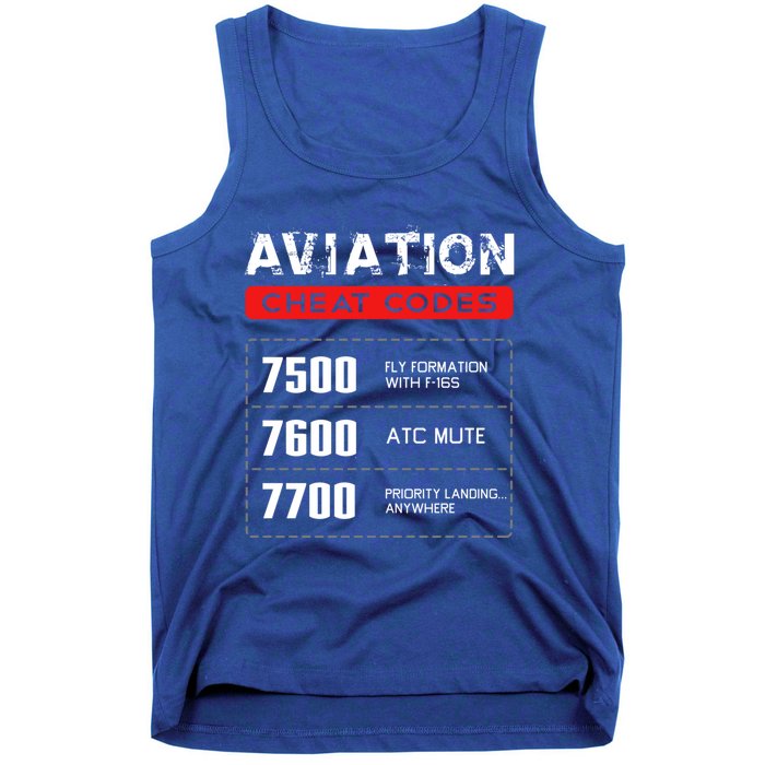 Aviation Cheat Codes Gift Aviation Gift Pilogift Meaningful Gift Tank Top