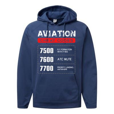 Aviation Cheat Codes Gift Aviation Gift Pilogift Meaningful Gift Performance Fleece Hoodie