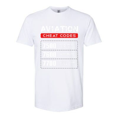 Aviation Cheat Codes Gift Aviation Gift Pilogift Meaningful Gift Softstyle CVC T-Shirt