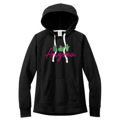 Arizona Cactus Cute Az Pride Women's Fleece Hoodie