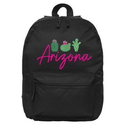 Arizona Cactus Cute Az Pride 16 in Basic Backpack