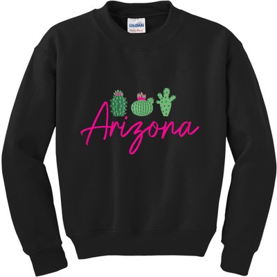 Arizona Cactus Cute Az Pride Kids Sweatshirt