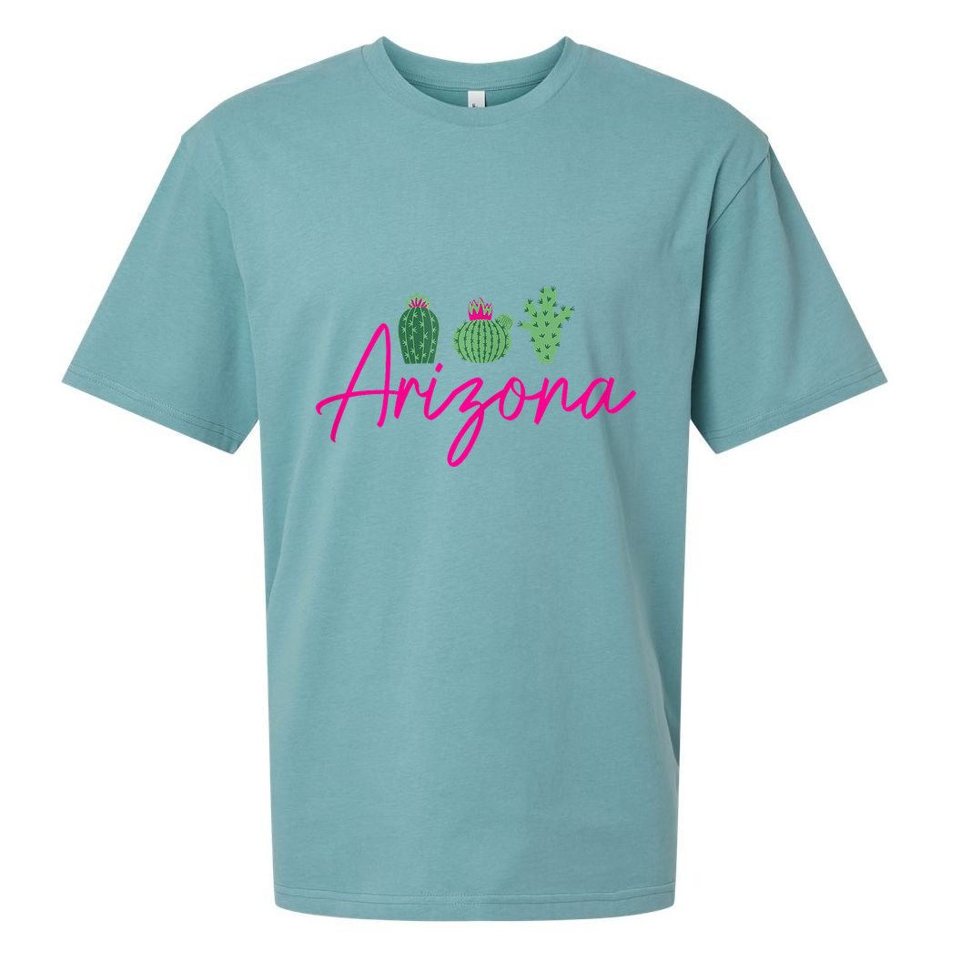 Arizona Cactus Cute Az Pride Sueded Cloud Jersey T-Shirt