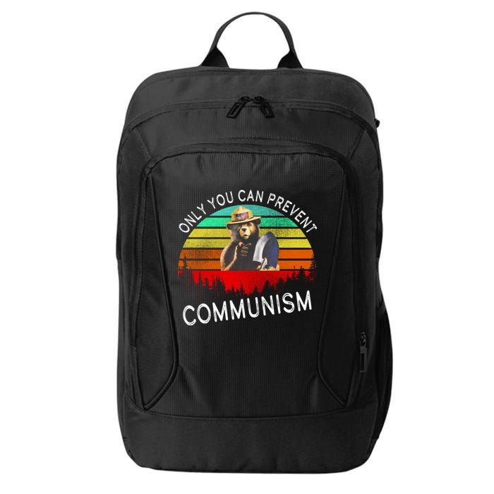 Anti Communism Capitalism Antisocialist Bear City Backpack