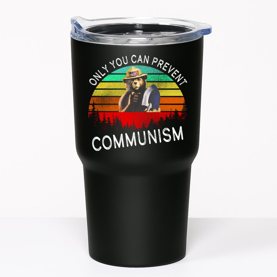Anti Communism Capitalism Antisocialist Bear Tumbler