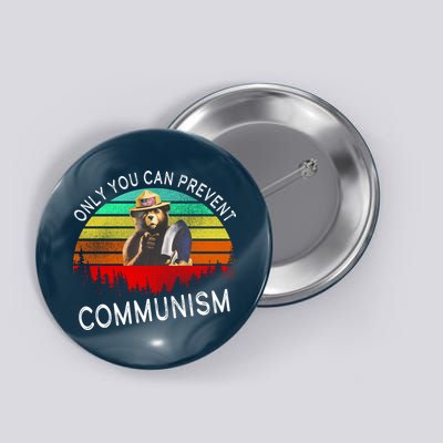 Anti Communism Capitalism Antisocialist Bear Button