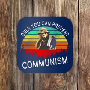 Anti Communism Capitalism Antisocialist Bear Coaster