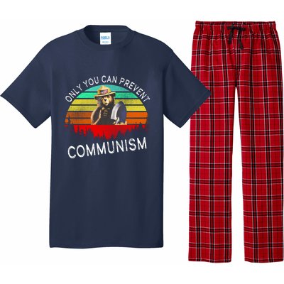 Anti Communism Capitalism Antisocialist Bear Pajama Set