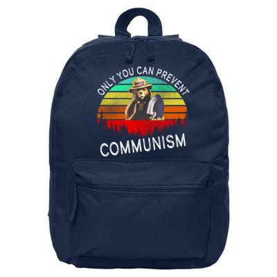 Anti Communism Capitalism Antisocialist Bear 16 in Basic Backpack