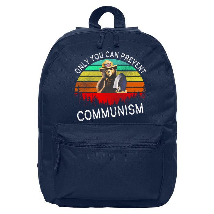Anti Communism Capitalism Antisocialist Bear 16 in Basic Backpack