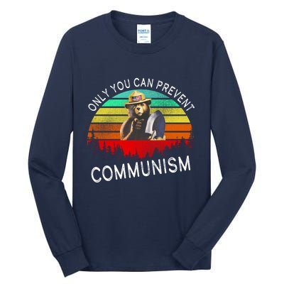 Anti Communism Capitalism Antisocialist Bear Tall Long Sleeve T-Shirt