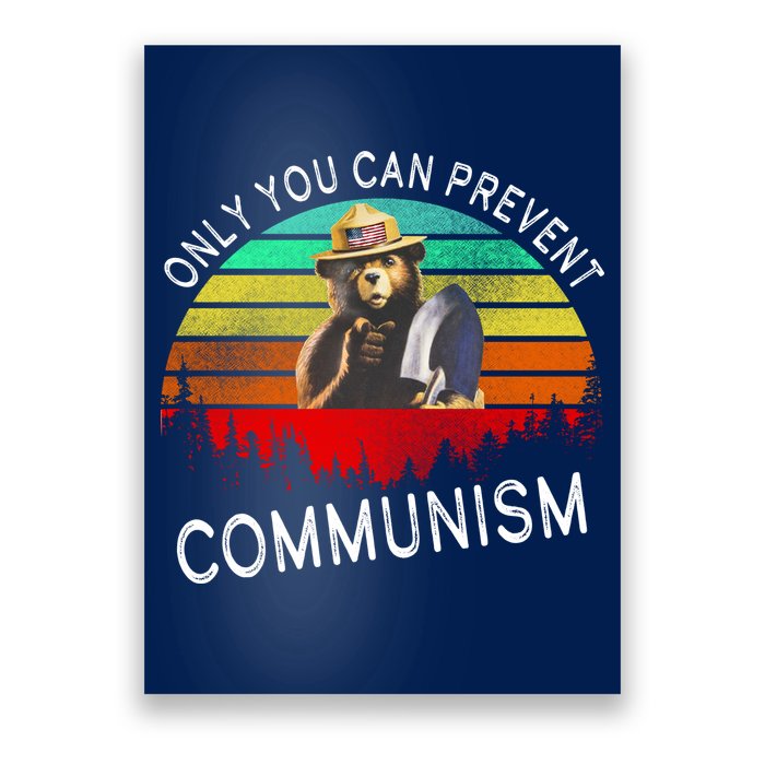 Anti Communism Capitalism Antisocialist Bear Poster