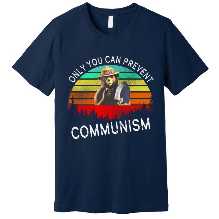 Anti Communism Capitalism Antisocialist Bear Premium T-Shirt