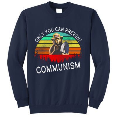 Anti Communism Capitalism Antisocialist Bear Tall Sweatshirt