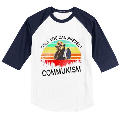 Anti Communism Capitalism Antisocialist Bear Baseball Sleeve Shirt