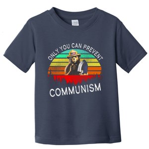 Anti Communism Capitalism Antisocialist Bear Toddler T-Shirt