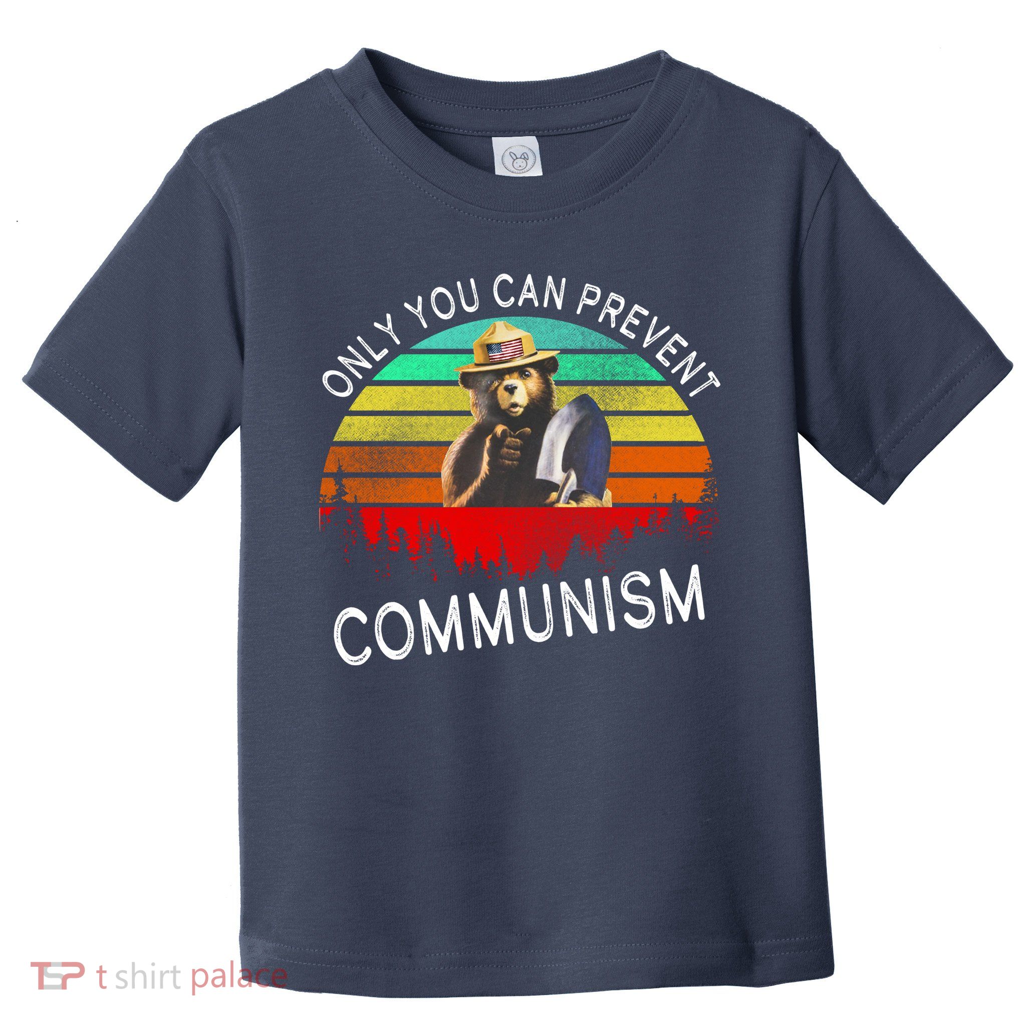 Anti Communism Capitalism Antisocialist Bear Toddler T-Shirt