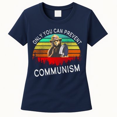 Anti Communism Capitalism Antisocialist Bear Womens T-Shirt