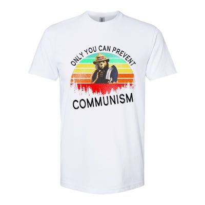 Anti Communism Capitalism Antisocialist Bear Softstyle CVC T-Shirt