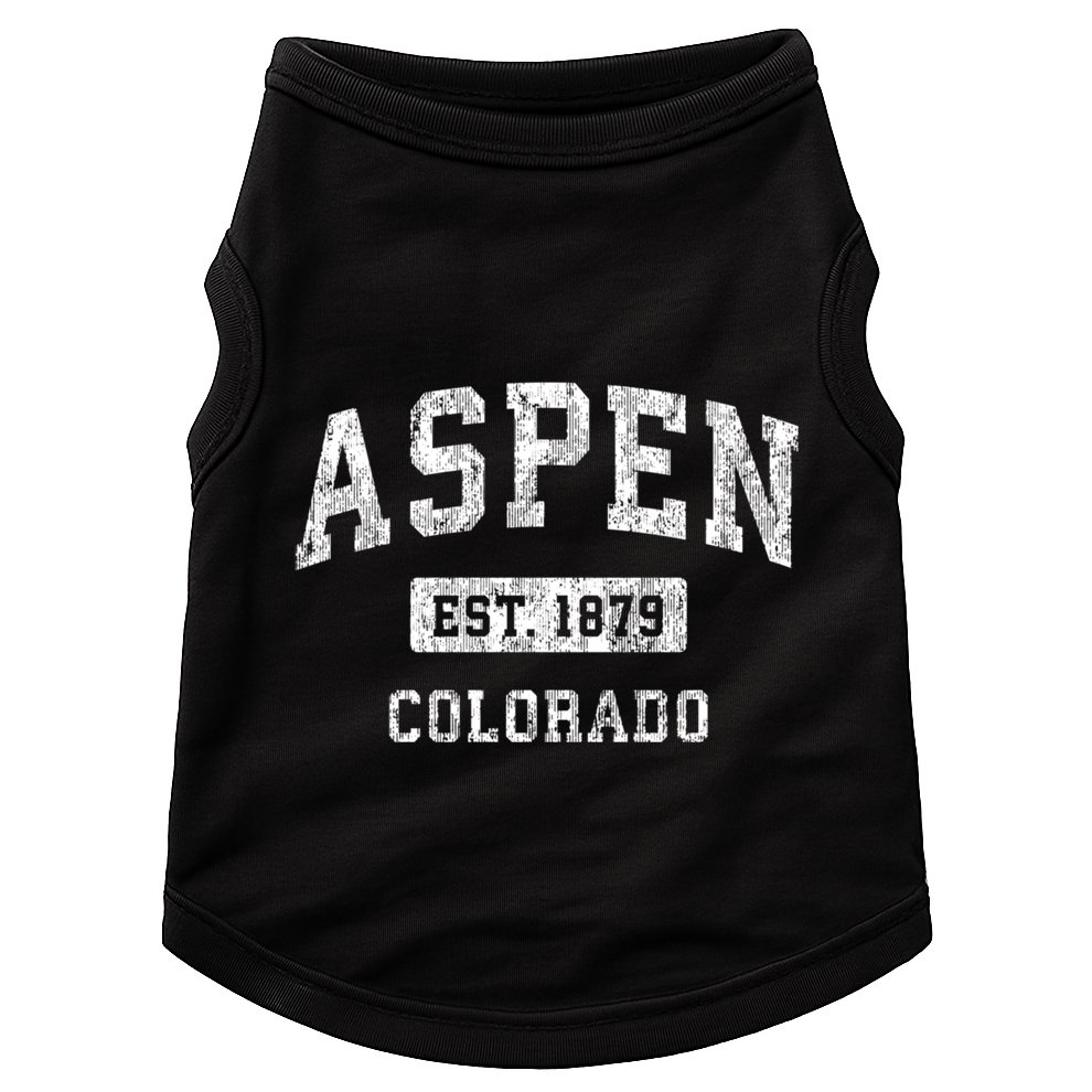 Aspen Colorado Co Vintage Sports Doggie Tank