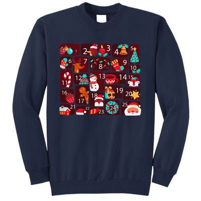 Advent Calendar Count Down Christmas Funny Matching Tall Sweatshirt