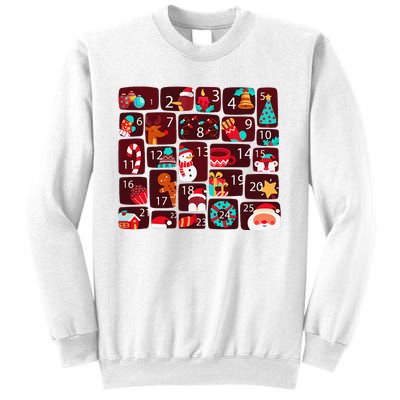 Advent Calendar Count Down Christmas Funny Matching Sweatshirt