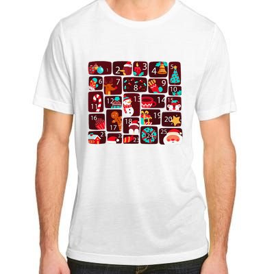 Advent Calendar Count Down Christmas Funny Matching Adult ChromaSoft Performance T-Shirt