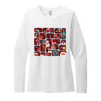 Advent Calendar Count Down Christmas Funny Matching Womens CVC Long Sleeve Shirt