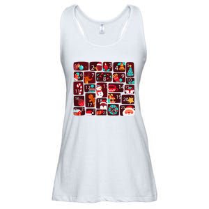 Advent Calendar Count Down Christmas Funny Matching Ladies Essential Flowy Tank