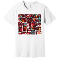 Advent Calendar Count Down Christmas Funny Matching Premium T-Shirt