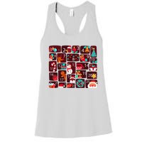 Advent Calendar Count Down Christmas Funny Matching Women's Racerback Tank