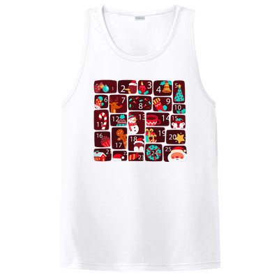 Advent Calendar Count Down Christmas Funny Matching PosiCharge Competitor Tank