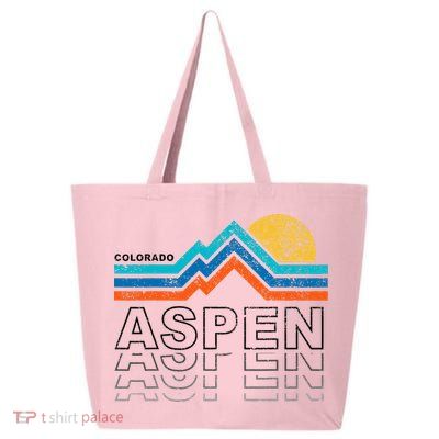 Aspen Colorado Co Mountain Skiing 80s Aspen Ski 25L Jumbo Tote