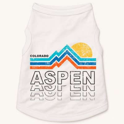 Aspen Colorado Co Mountain Skiing 80s Aspen Ski Doggie Tank