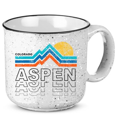 Aspen Colorado Co Mountain Skiing 80s Aspen Ski 15oz Campfire Ceramic Mug
