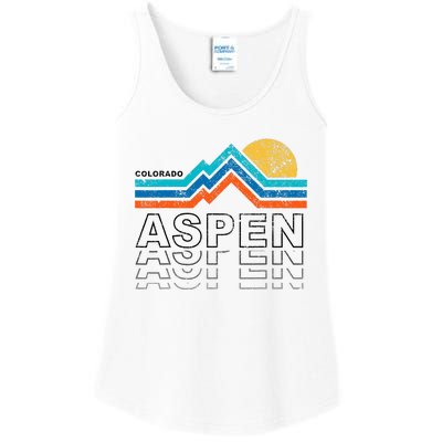 Aspen Colorado Co Mountain Skiing 80s Aspen Ski Ladies Essential Tank