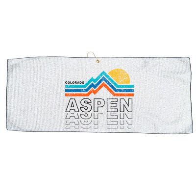 Aspen Colorado Co Mountain Skiing 80s Aspen Ski Large Microfiber Waffle Golf Towel