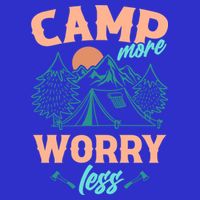 Adventure Camping Camp More WorryLess Cute Gift 16 in Basic Backpack