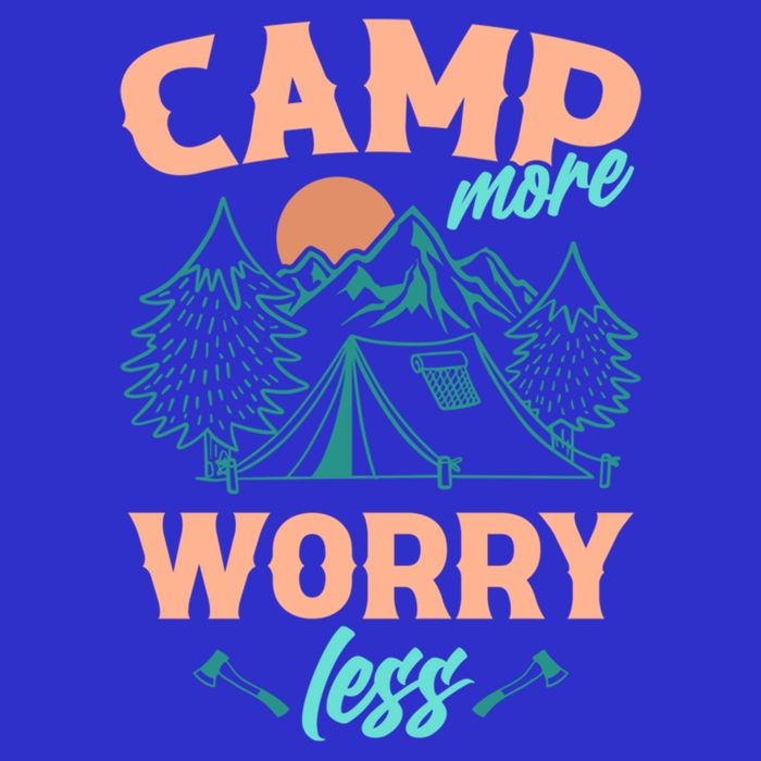 Adventure Camping Camp More WorryLess Cute Gift 16 in Basic Backpack