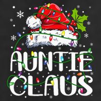 Auntie Claus Christmas Lights Pajama Family Matching 11oz C Handle Ceramic Mug