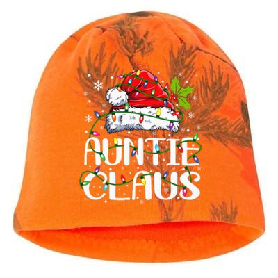 Auntie Claus Christmas Lights Pajama Family Matching Kati - Camo Knit Beanie