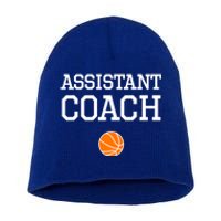 Assistant Coach Cool Gift Basketball Cute Gift Short Acrylic Beanie