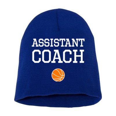 Assistant Coach Cool Gift Basketball Cute Gift Short Acrylic Beanie