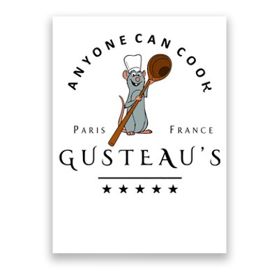 Anyone Can Cook Paris France Gusteau's Mouse Poster