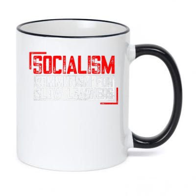 Anti Communist Capitalist Libertarian Anti Socialism 11oz Black Color Changing Mug