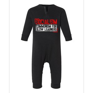 Anti Communist Capitalist Libertarian Anti Socialism Infant Fleece One Piece