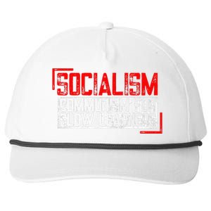 Anti Communist Capitalist Libertarian Anti Socialism Snapback Five-Panel Rope Hat