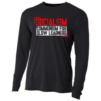 Anti Communist Capitalist Libertarian Anti Socialism Cooling Performance Long Sleeve Crew