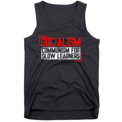 Anti Communist Capitalist Libertarian Anti Socialism Tank Top